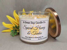 Load image into Gallery viewer, Spiced Honey &amp; Tonka 17oz Triple-Wick Candle
