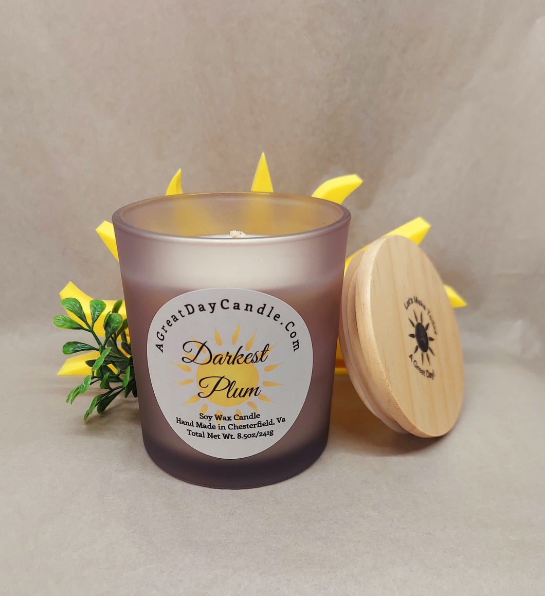 Darkest Plum 8.5oz Candle