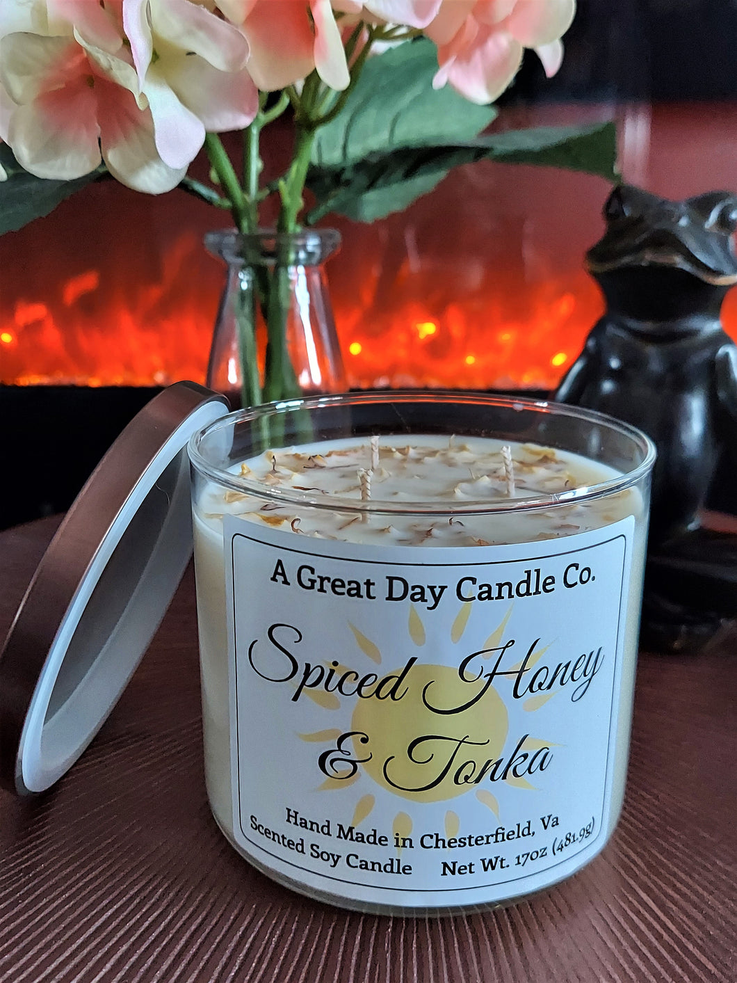 Spiced Honey & Tonka 17oz Triple-Wick Candle
